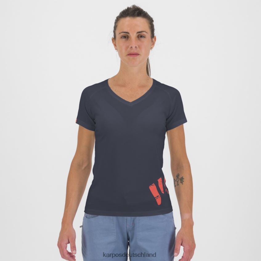T-Shirt| de Karpos Frauen Astro Alpino W T-Shirt Ombre-Blau ZV820Z1364