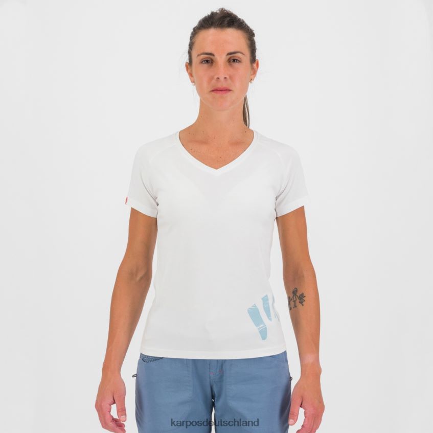 T-Shirt| de Karpos Frauen Astro Alpino W T-Shirt Weiß ZV820Z1363