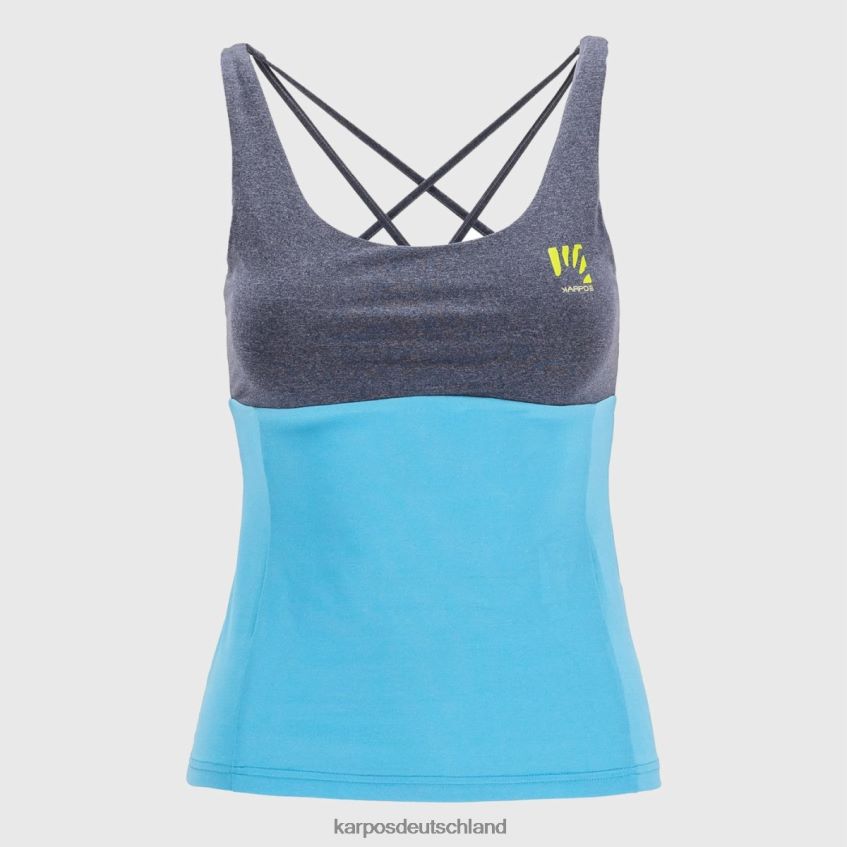 T-Shirt| de Karpos Frauen Bull Evo mit Oberteil Blaues Atoll/Sky Captain ZV820Z1325