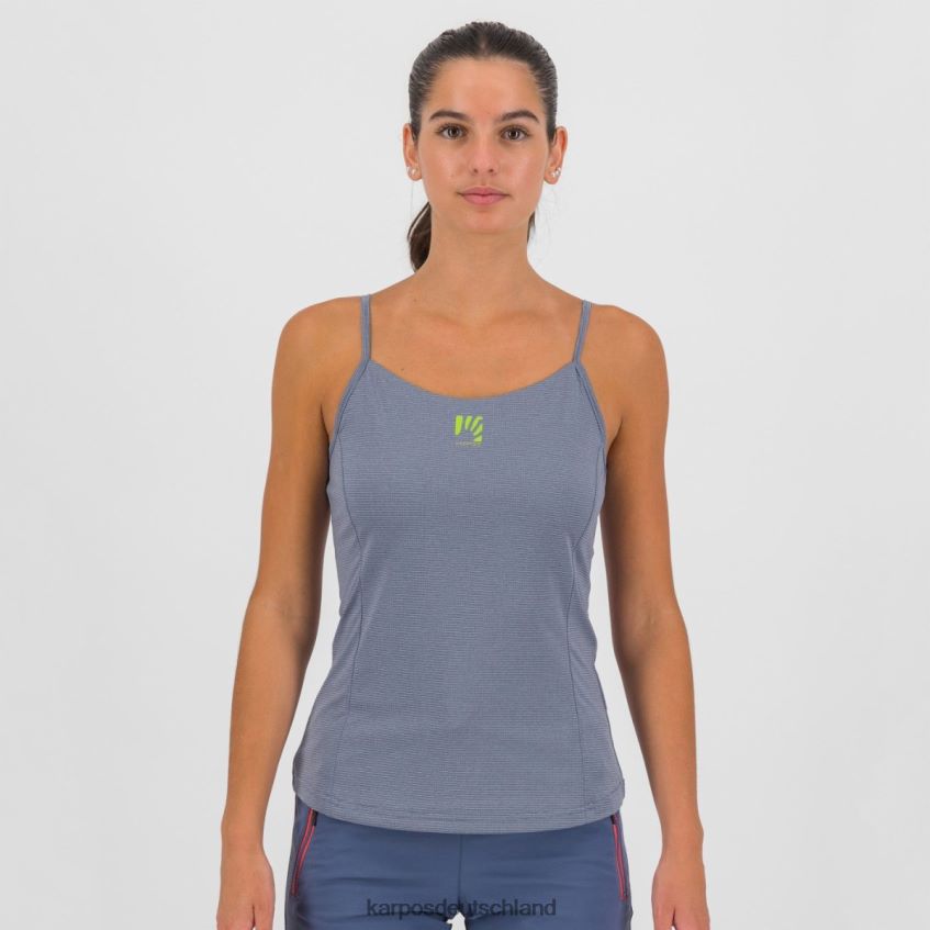 T-Shirt| de Karpos Frauen Bull Sun Evo mit Oberteil Vintage-Indigo/heiße Koralle ZV820Z1345