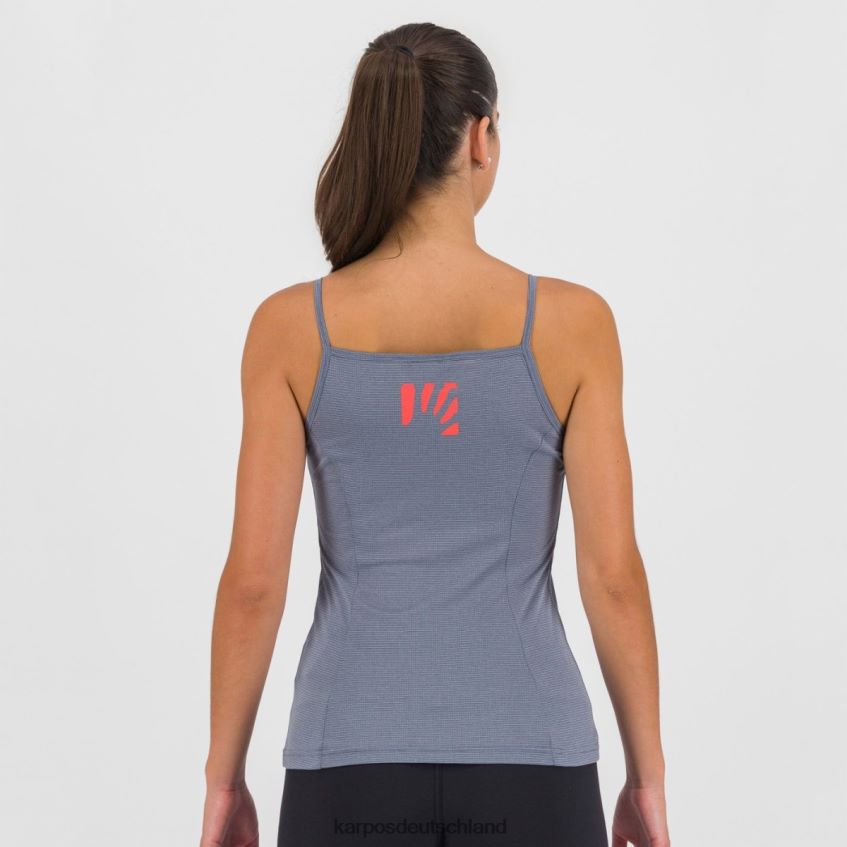 T-Shirt| de Karpos Frauen Bull Sun Evo mit Oberteil Vintage-Indigo/heiße Koralle ZV820Z1345