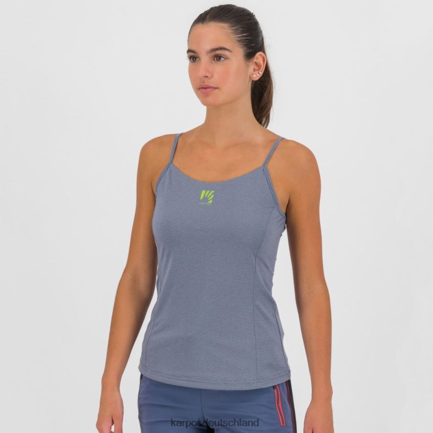 T-Shirt| de Karpos Frauen Bull Sun Evo mit Oberteil Vintage-Indigo/heiße Koralle ZV820Z1345