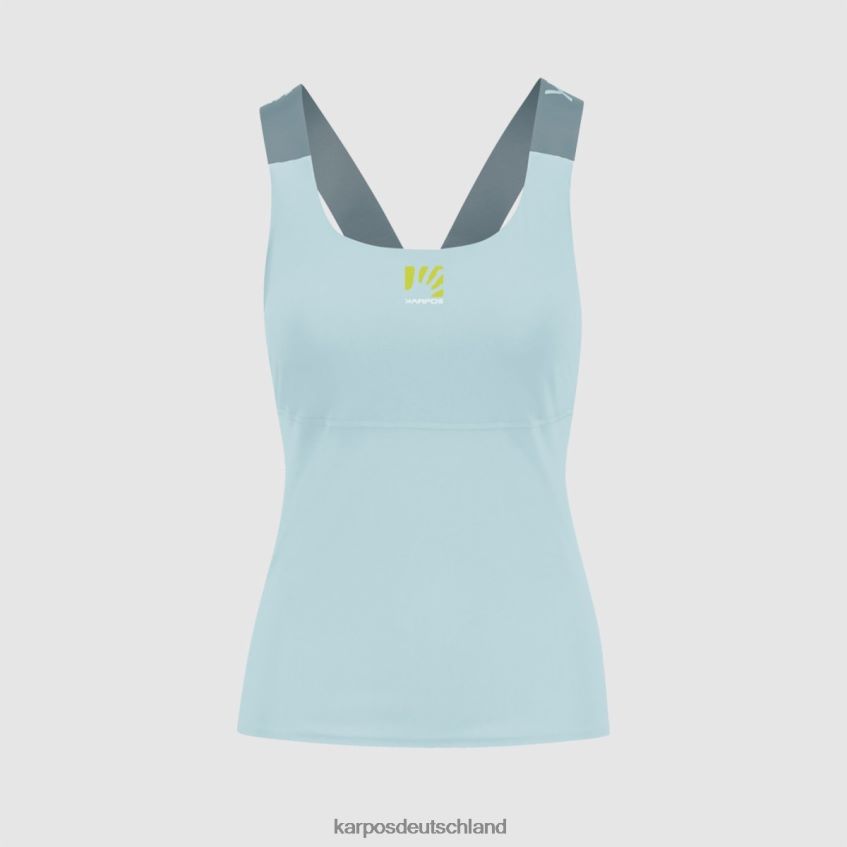 T-Shirt| de Karpos Frauen Cengia mit Tank Aquamarin/Quellsee ZV820Z1304