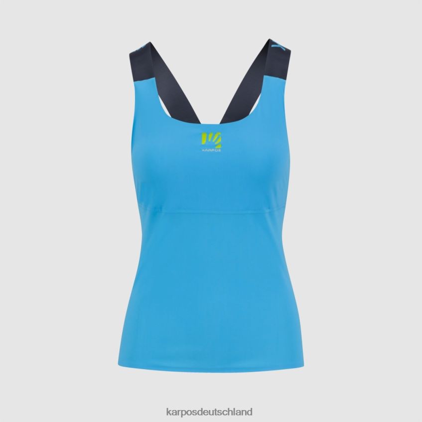 T-Shirt| de Karpos Frauen Cengia mit Tank Blaues Atoll/Sky Captain ZV820Z1302
