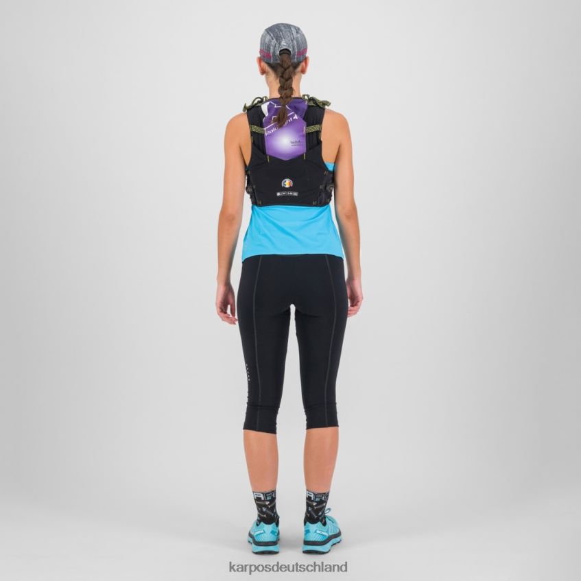 T-Shirt| de Karpos Frauen Cengia mit Tank Blaues Atoll/Sky Captain ZV820Z1302