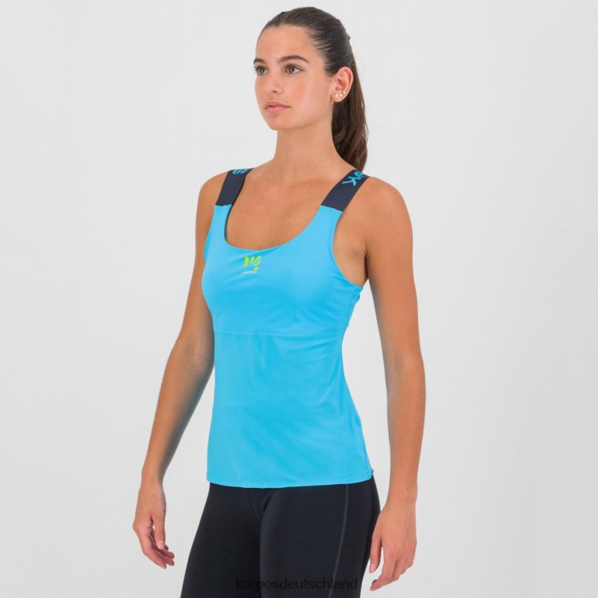T-Shirt| de Karpos Frauen Cengia mit Tank Blaues Atoll/Sky Captain ZV820Z1302