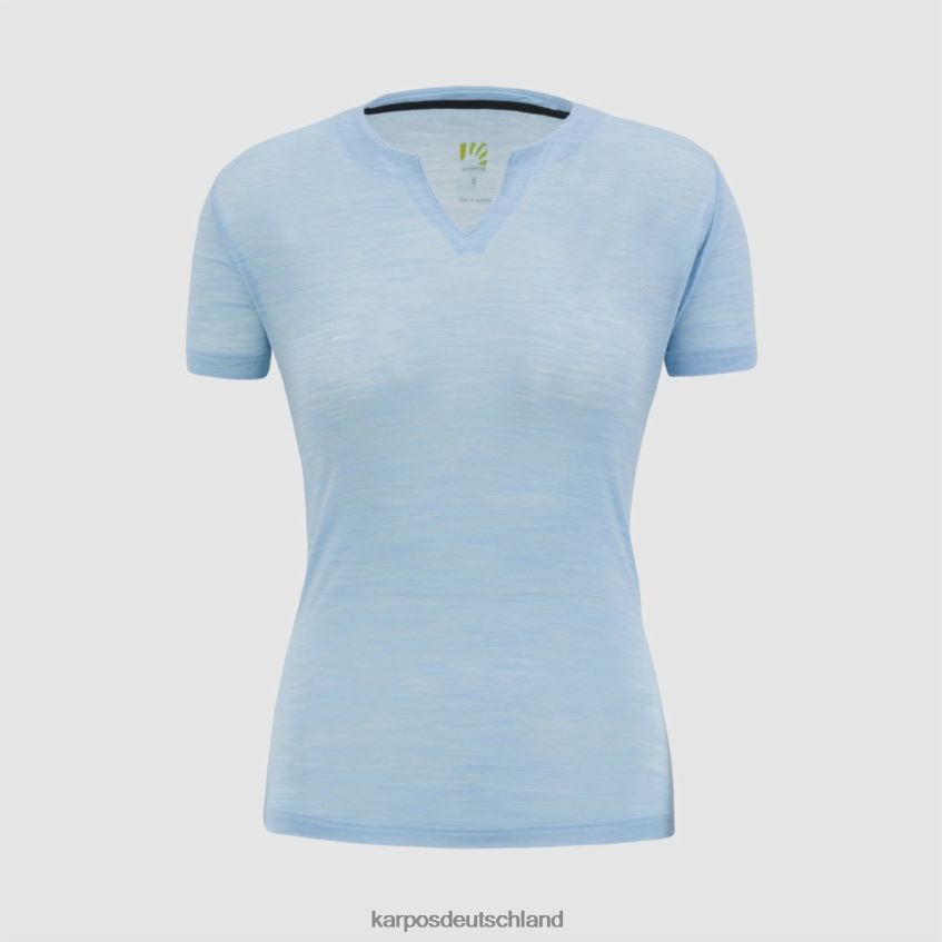 T-Shirt| de Karpos Frauen Coppolo Merino W T-Shirt Aquamarin ZV820Z1242