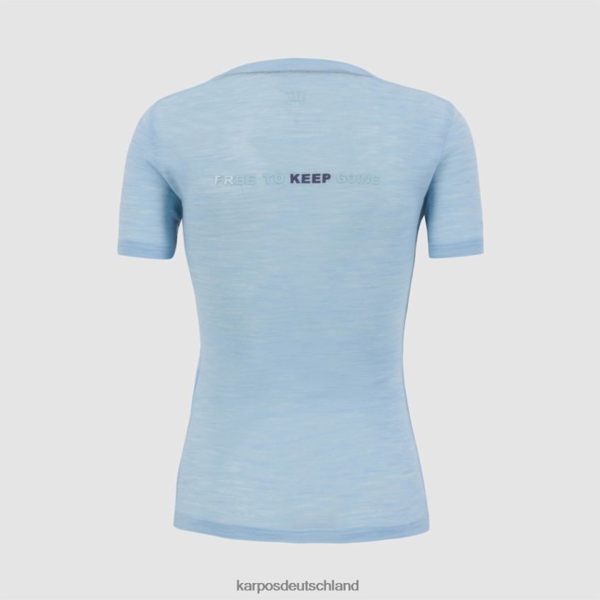 T-Shirt| de Karpos Frauen Coppolo Merino W T-Shirt Aquamarin ZV820Z1242