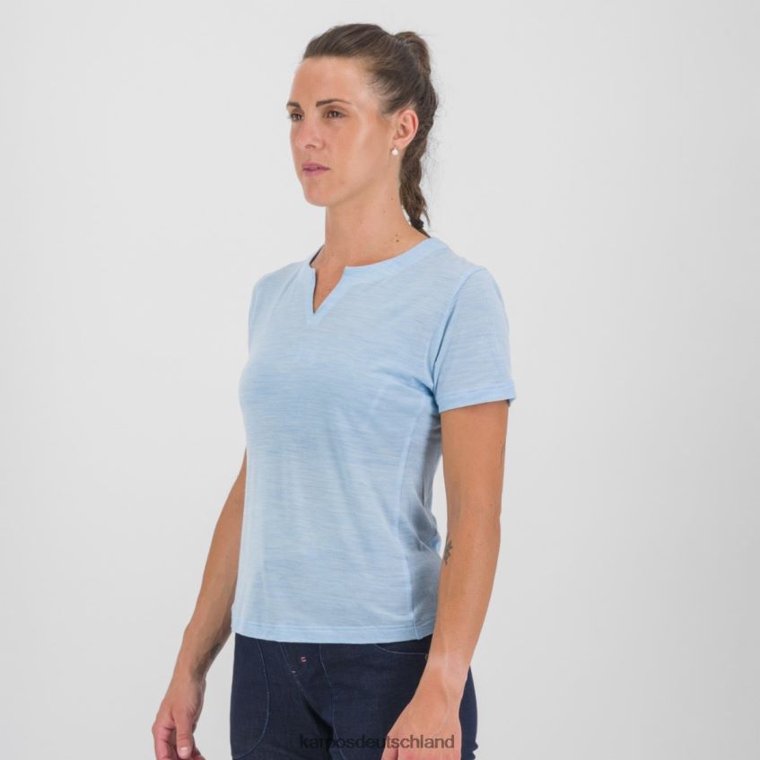 T-Shirt| de Karpos Frauen Coppolo Merino W T-Shirt Aquamarin ZV820Z1242