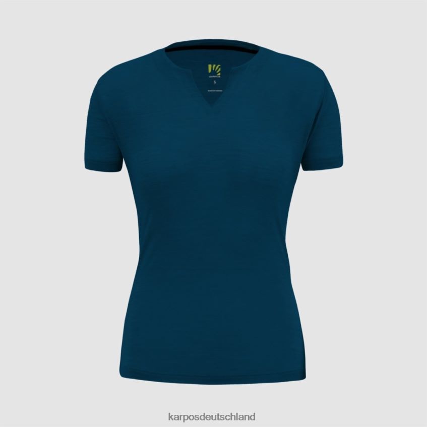 T-Shirt| de Karpos Frauen Coppolo Merino W T-Shirt Gibraltar-Meer ZV820Z1241