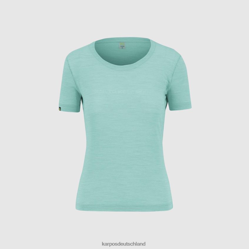 T-Shirt| de Karpos Frauen Easyfrizz Merino W T-Shirt Aqua-Himmel ZV820Z1244