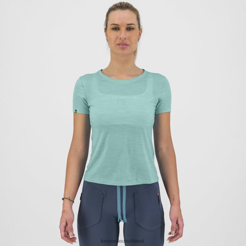 T-Shirt| de Karpos Frauen Easyfrizz Merino W T-Shirt Aqua-Himmel ZV820Z1244