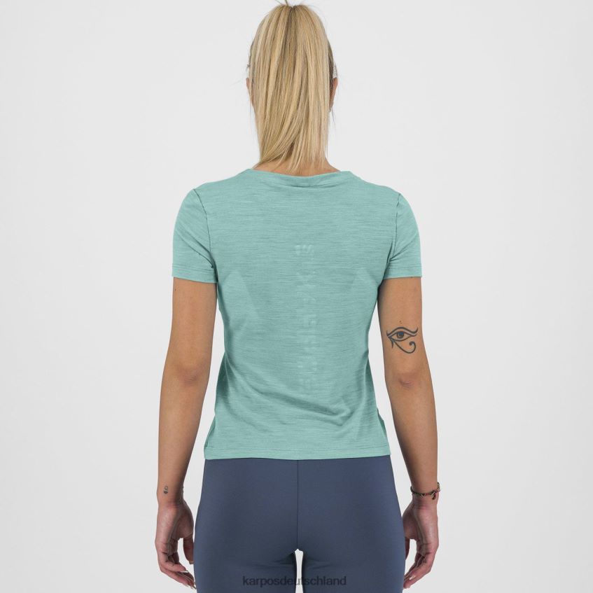 T-Shirt| de Karpos Frauen Easyfrizz Merino W T-Shirt Aqua-Himmel ZV820Z1244