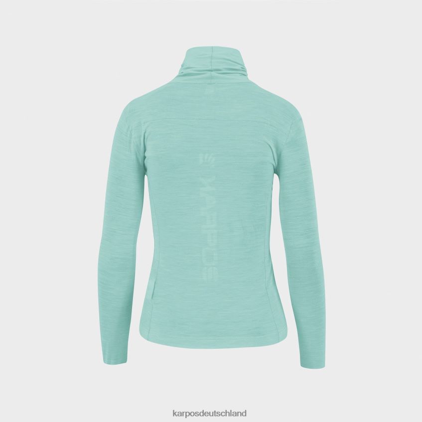 T-Shirt| de Karpos Frauen Easyfrizz Merino w Jersey ls Aqua-Himmel ZV820Z1232