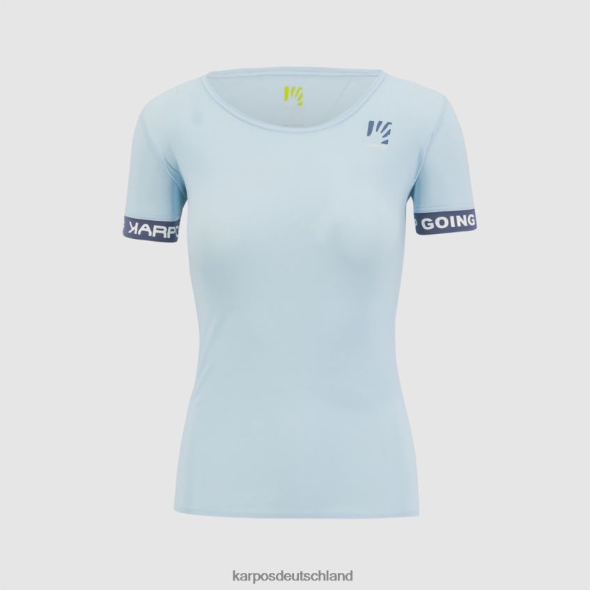 T-Shirt| de Karpos Frauen Easyfrizz W T-Shirt Aquamarin/Vintage-Indigo ZV820Z1274