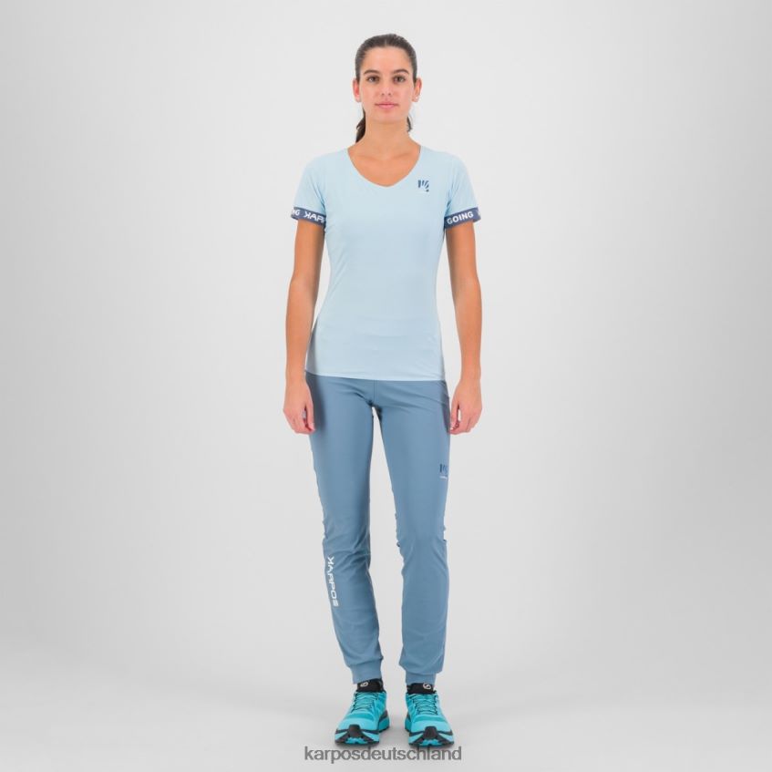 T-Shirt| de Karpos Frauen Easyfrizz W T-Shirt Aquamarin/Vintage-Indigo ZV820Z1274