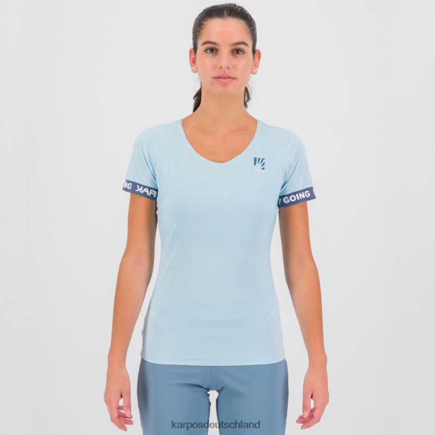 T-Shirt| de Karpos Frauen Easyfrizz W T-Shirt Aquamarin/Vintage-Indigo ZV820Z1274