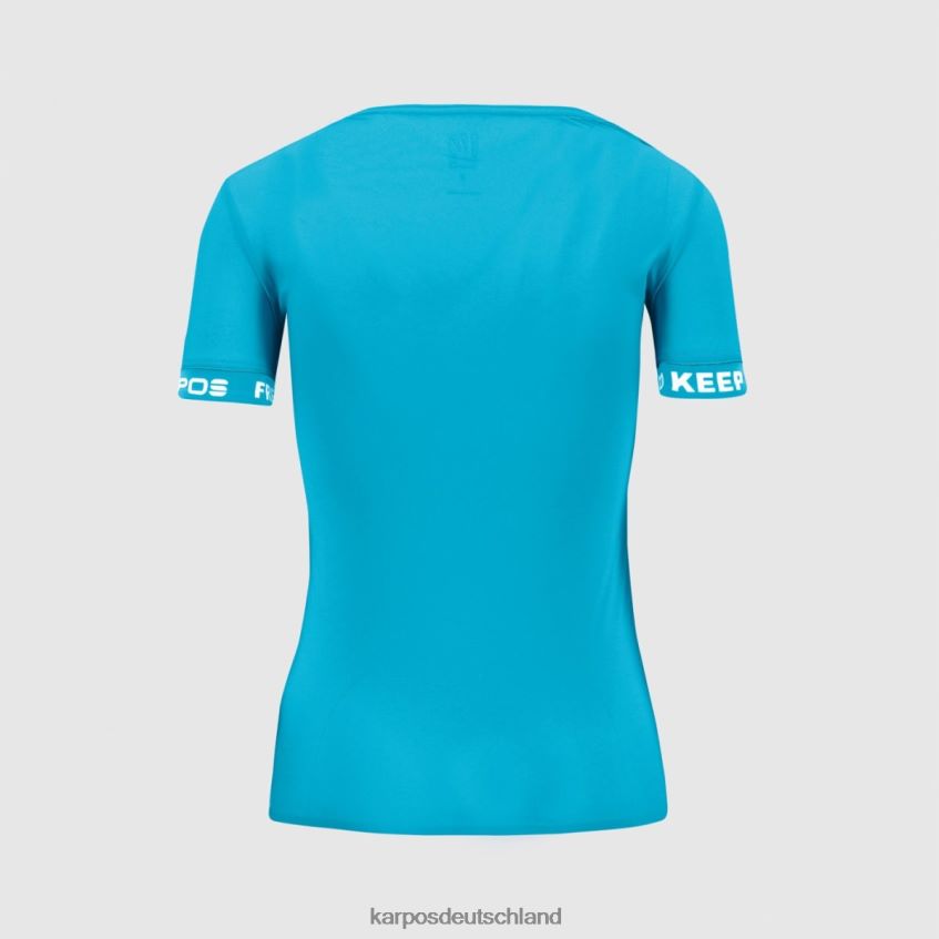 T-Shirt| de Karpos Frauen Easyfrizz W T-Shirt blaues Atoll ZV820Z1272