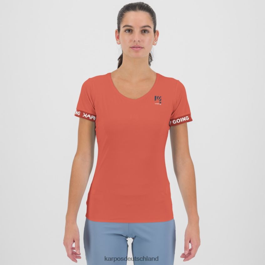 T-Shirt| de Karpos Frauen Easyfrizz W T-Shirt heiße Koralle ZV820Z1273