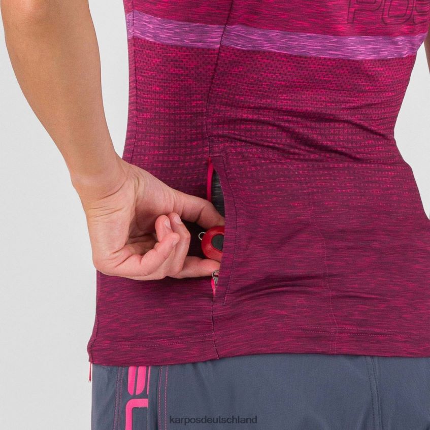 T-Shirt| de Karpos Frauen Elan mit T-Shirt Himbeerstrahlung/Kabarett ZV820Z1253