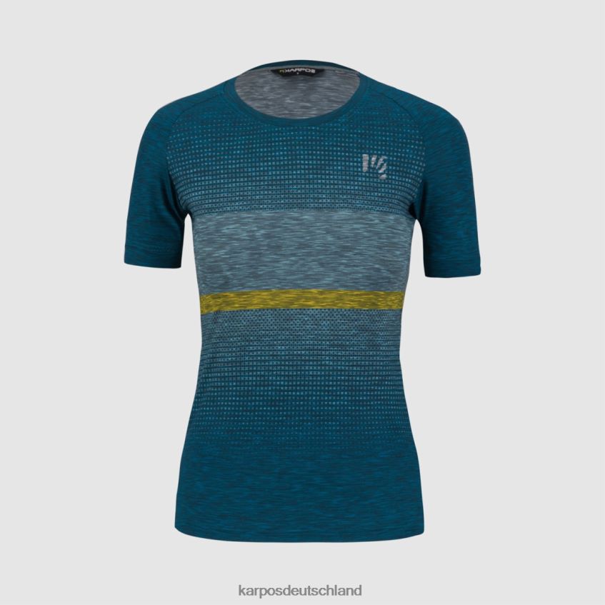 T-Shirt| de Karpos Frauen Elan mit T-Shirt Korsar/Adriablau ZV820Z1252