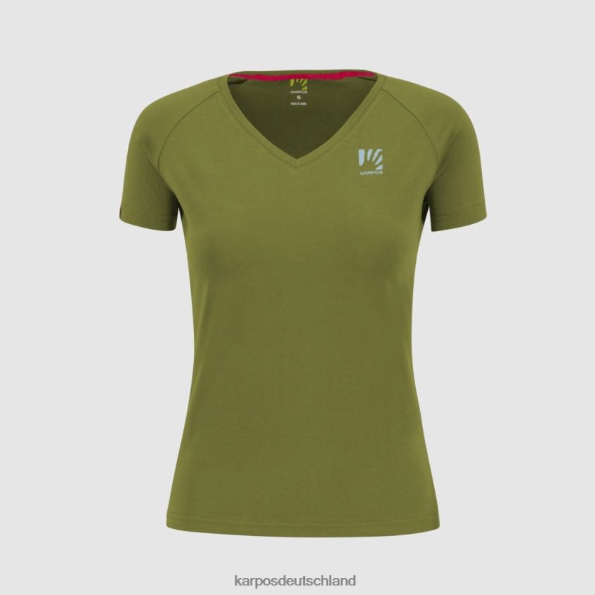 T-Shirt| de Karpos Frauen Genzianella mit T-Shirt Guacamole ZV820Z1368
