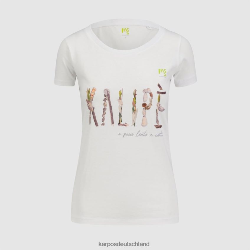T-Shirt| de Karpos Frauen Kalip W T-Shirt helles Weiss ZV820Z1346