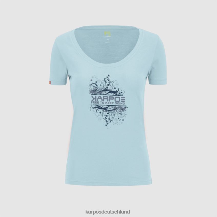 T-Shirt| de Karpos Frauen Krokus mit T-Shirt Aquamarin ZV820Z1332