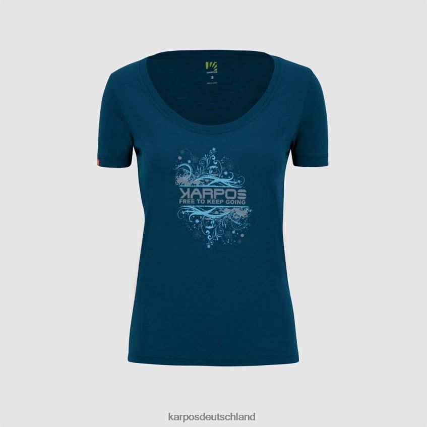 T-Shirt| de Karpos Frauen Krokus mit T-Shirt Gibraltar-Meer ZV820Z1329