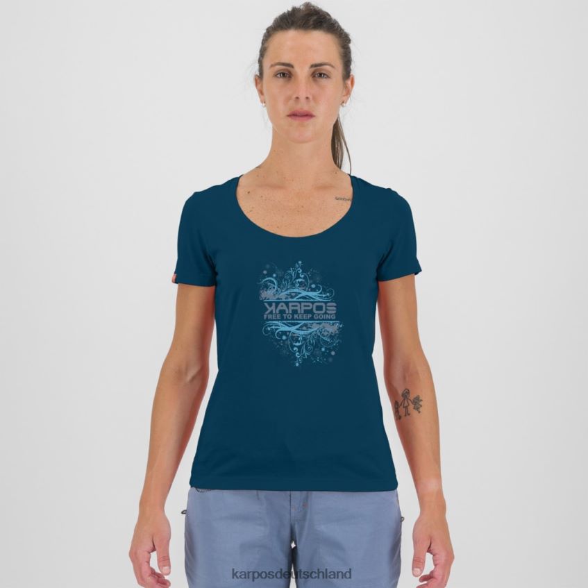 T-Shirt| de Karpos Frauen Krokus mit T-Shirt Gibraltar-Meer ZV820Z1329