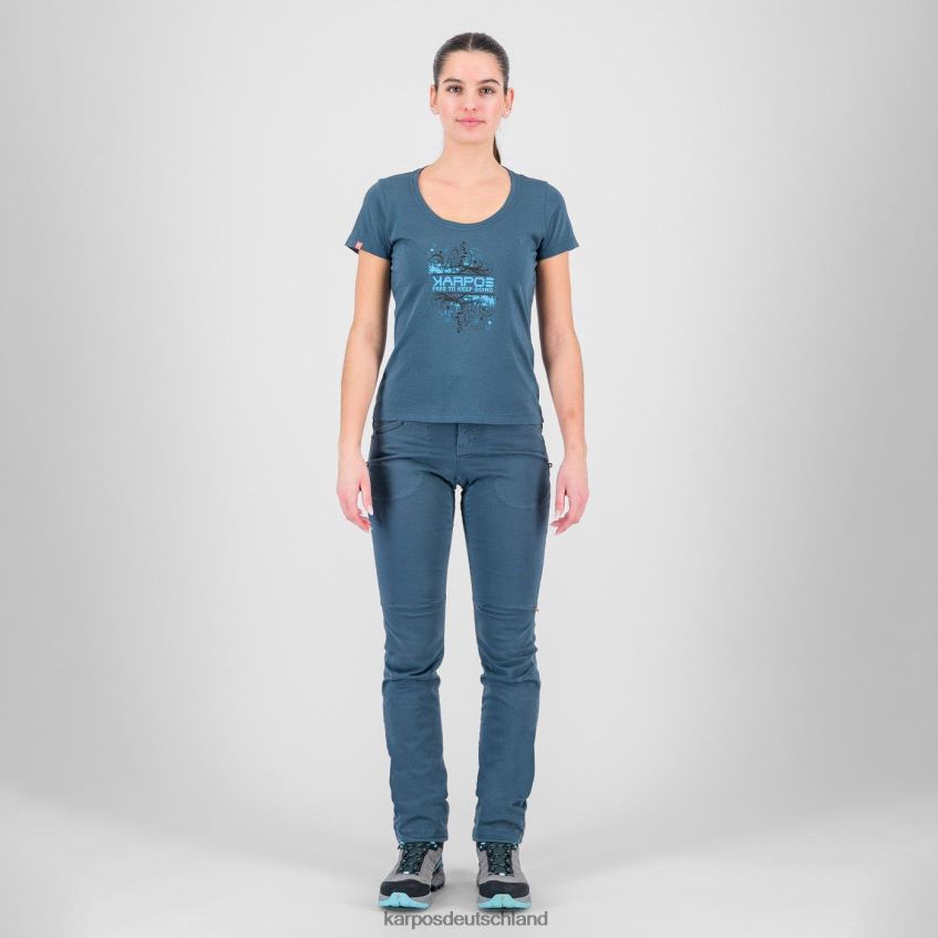 T-Shirt| de Karpos Frauen Krokus mit T-Shirt Mitternacht ZV820Z1334