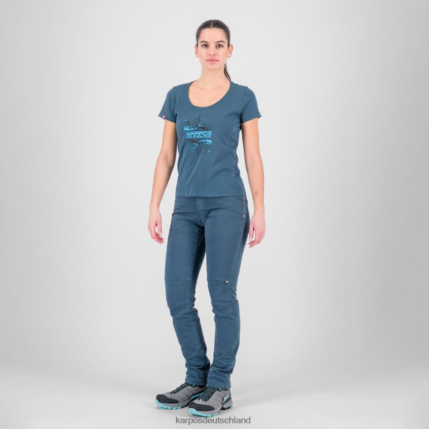 T-Shirt| de Karpos Frauen Krokus mit T-Shirt Mitternacht ZV820Z1334