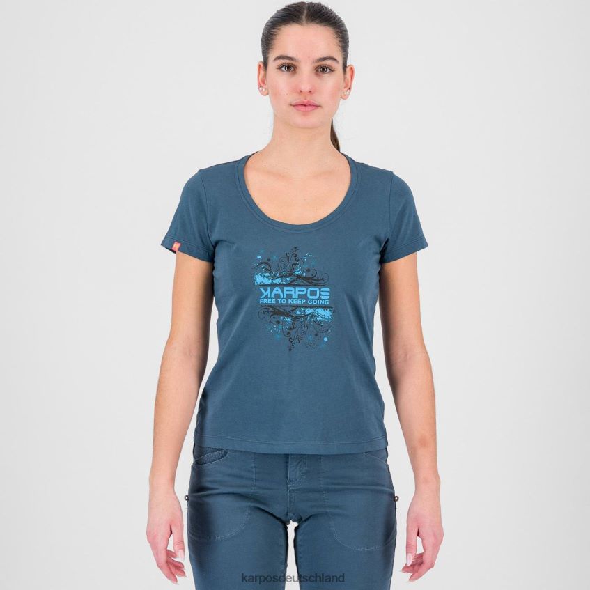 T-Shirt| de Karpos Frauen Krokus mit T-Shirt Mitternacht ZV820Z1334