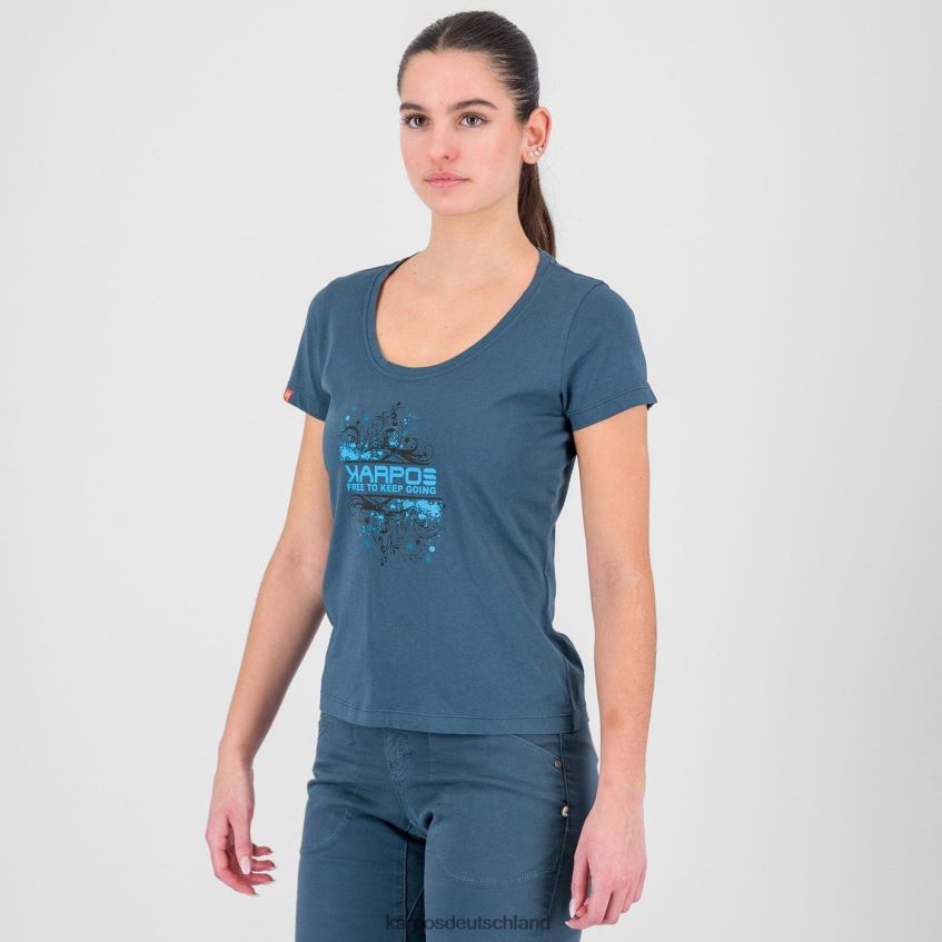 T-Shirt| de Karpos Frauen Krokus mit T-Shirt Mitternacht ZV820Z1334