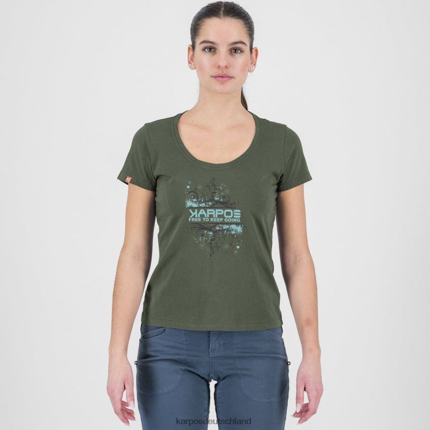 T-Shirt| de Karpos Frauen Krokus mit T-Shirt Thymian ZV820Z1328