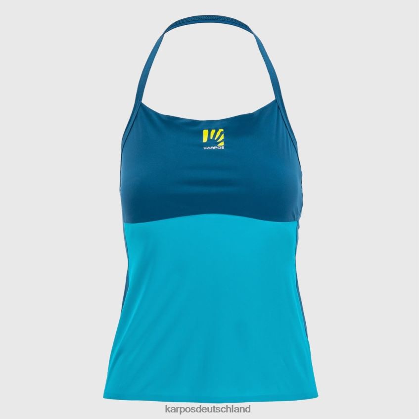 T-Shirt| de Karpos Frauen Lässiges Sun-W-Top Bluebird/marokkanisches Blau ZV820Z1339