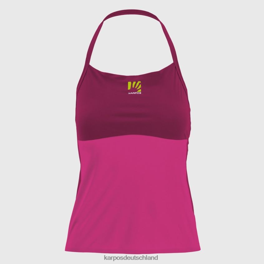 T-Shirt| de Karpos Frauen Lässiges Sun-W-Top Kabarett/Himbeerstrahl ZV820Z1338