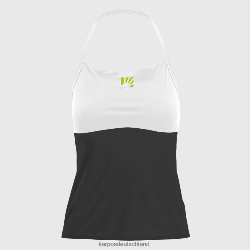 T-Shirt| de Karpos Frauen Lässiges Sun-W-Top Schwarz-Weiss ZV820Z1340