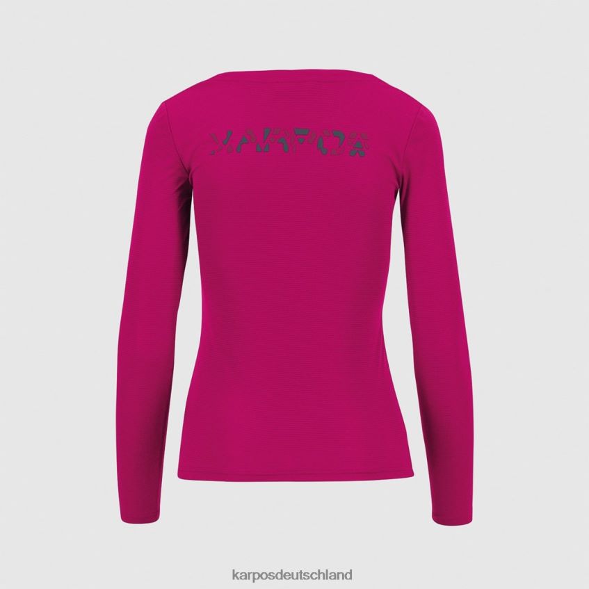 T-Shirt| de Karpos Frauen Loma mit Jersey ls Anspielung/Ombre B./Kirschen B. ZV820Z1312