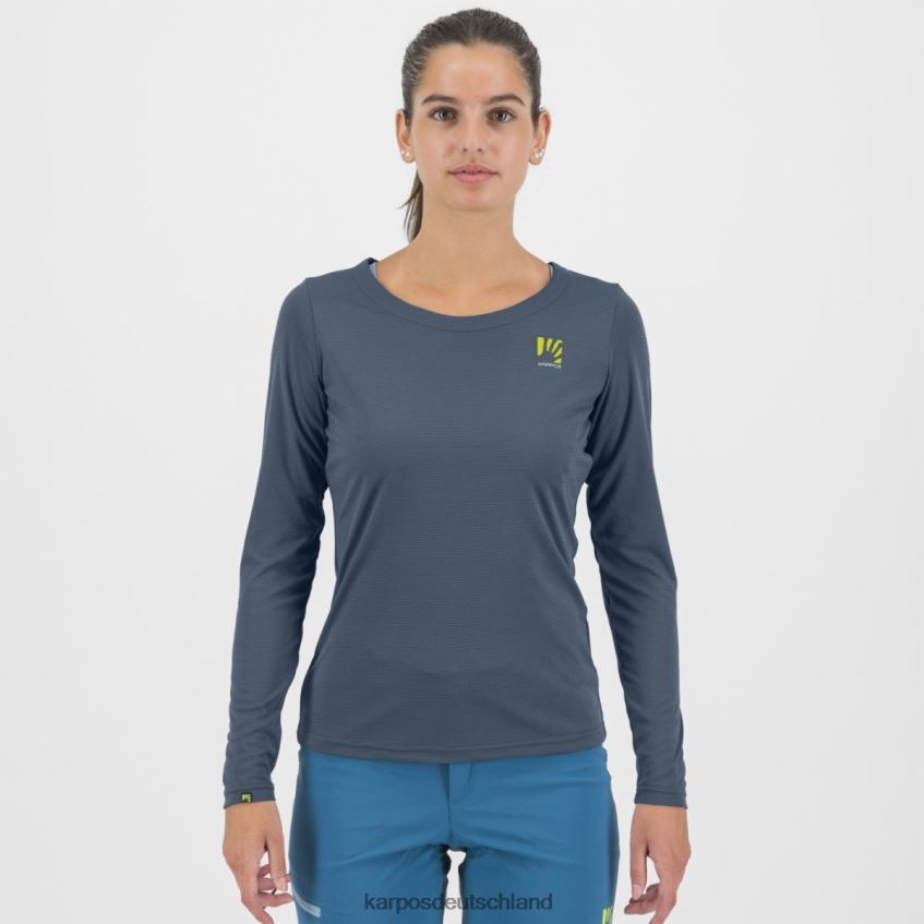 T-Shirt| de Karpos Frauen Loma mit Jersey ls vintage ind./schwarz/weiß ZV820Z1310