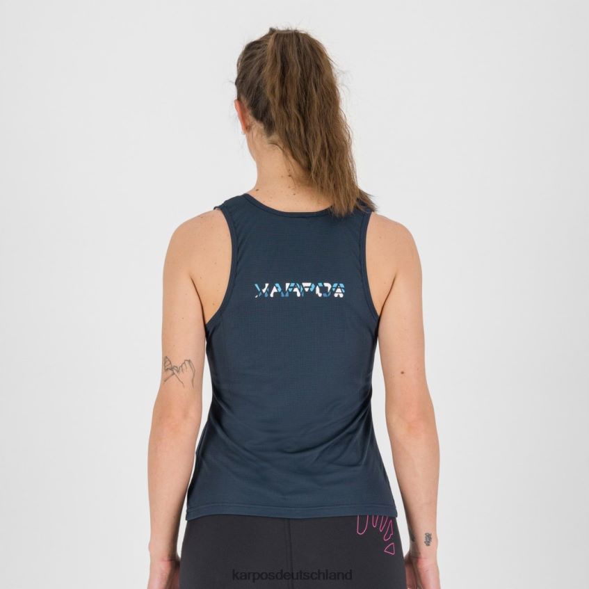 T-Shirt| de Karpos Frauen Loma mit Oberteil Sky Captain/weiß/blaues Atoll ZV820Z1383