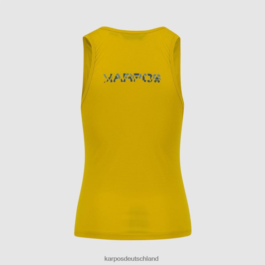 T-Shirt| de Karpos Frauen Loma mit Oberteil Zitronencurry/Adriablau/Cors ZV820Z1386