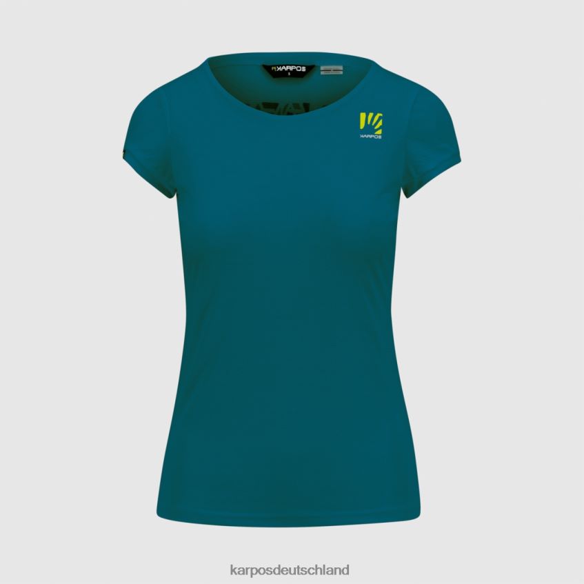 T-Shirt| de Karpos Frauen Loma mit Trikot Korsar/Adriablau/Zitronenblau ZV820Z1371