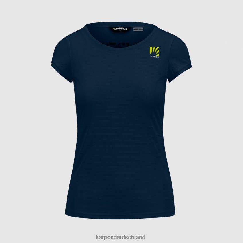 T-Shirt| de Karpos Frauen Loma mit Trikot Sky Captain/weiß/blaues Atoll ZV820Z1375
