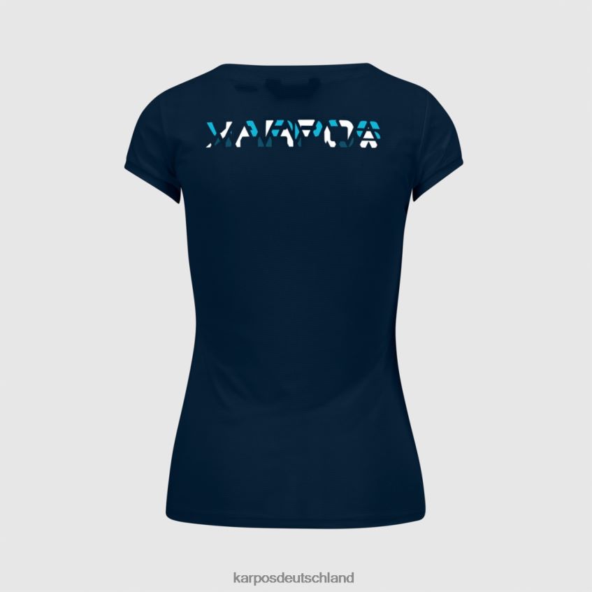 T-Shirt| de Karpos Frauen Loma mit Trikot Sky Captain/weiß/blaues Atoll ZV820Z1375