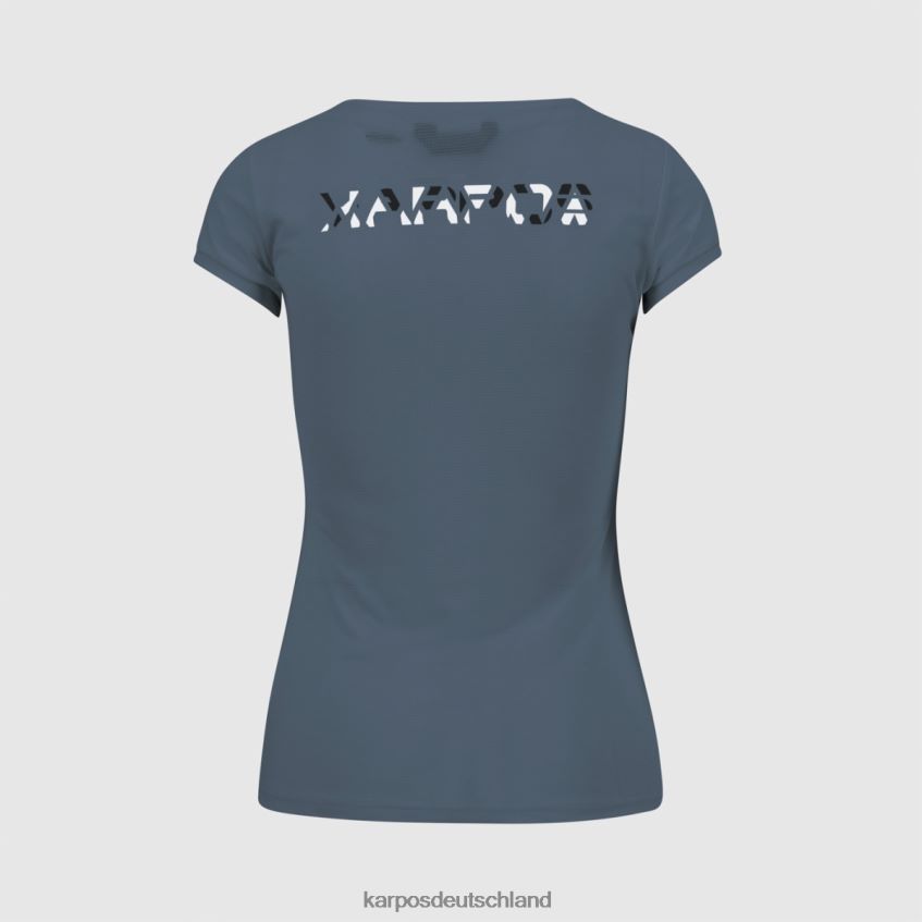 T-Shirt| de Karpos Frauen Loma mit Trikot Vintage Indigo/Schwarz/Weiß ZV820Z1379