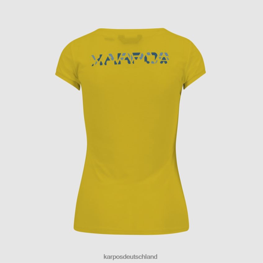 T-Shirt| de Karpos Frauen Loma mit Trikot Zitronencurry/Adriablau/Cors ZV820Z1377