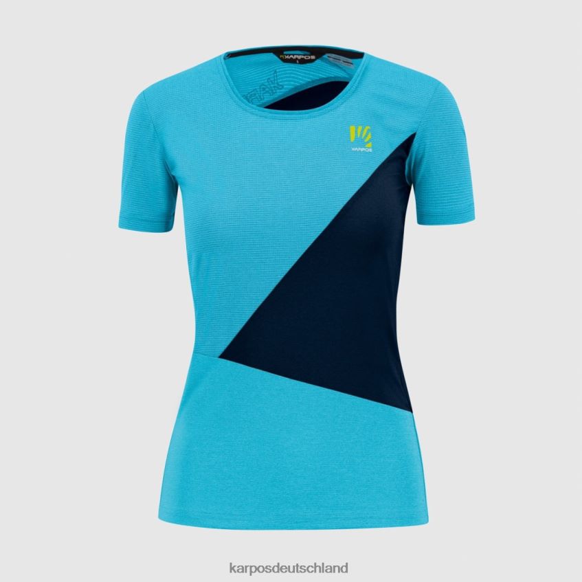 T-Shirt| de Karpos Frauen Nuvolau mit Trikot Blaues Atoll/Sky Captain ZV820Z1280