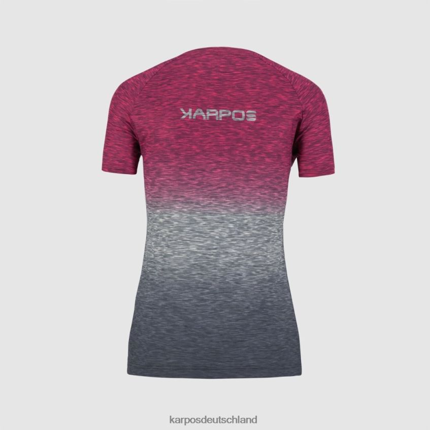 T-Shirt| de Karpos Frauen Prato Piazza mit Trikot Heiße Koralle/Vintage-Indigo ZV820Z1266