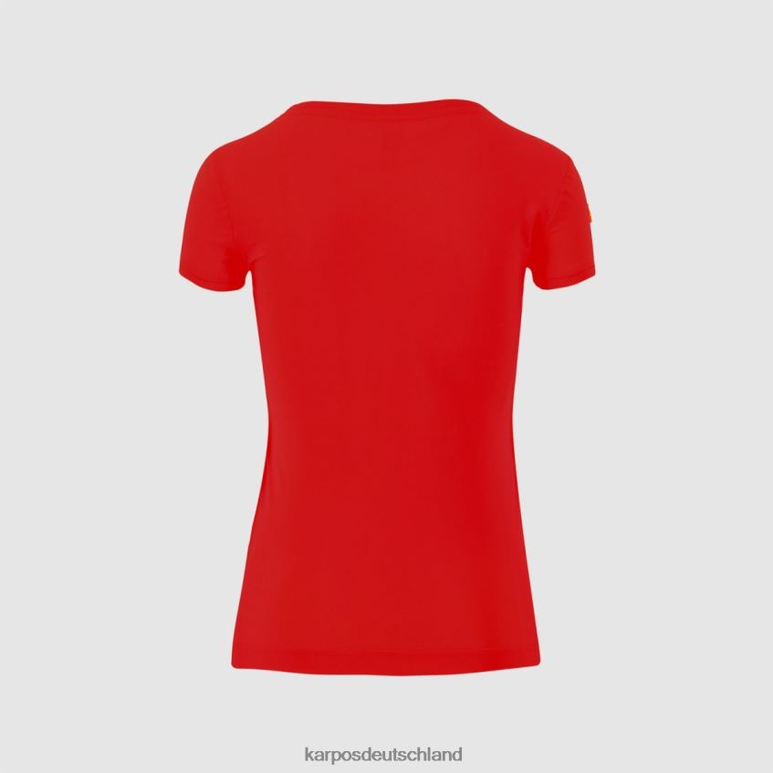 T-Shirt| de Karpos Frauen Sensitiv mit Jersey Flamme scharlachrot ZV820Z1313